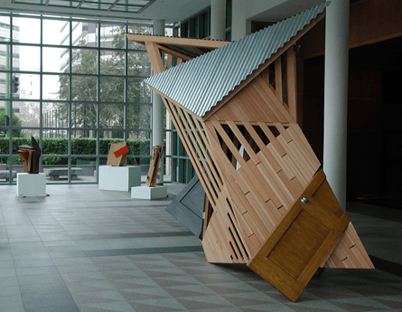 Two Doors at Night's Edge - Architectural Sculpture